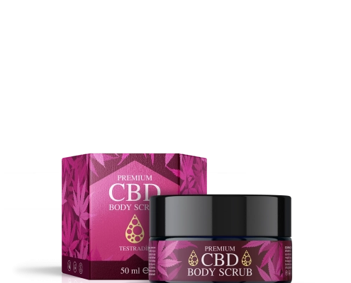 Organikus Menta–Narancs–Avokádó CBD Holt-tengeri Sóradír